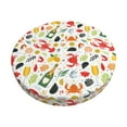 thumbnail image 1 of KLL Crabs Shrimps Round Bar Chair Cushion Cover 14 inch ,Bar Stool Protector with Elastic, Soft Washable, 1 of 6