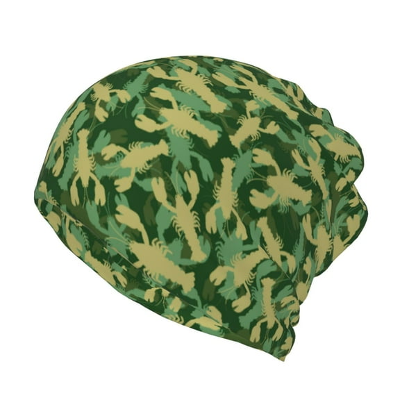 KLL Crayfish Army Pirnt Wicking Running Beanie Head Wrap Cycling Bandana for Men Women