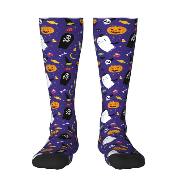 KLL Cute And Creepy Print Cool Socks Men's Women's Crew Socks Funny Crazy Novelty Stockings