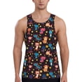 thumbnail image 1 of KLL Cute Animals Print Men's Muscle Gym Workout Stringer Tank Tops Bodybuilding Fitness T-Shirts Tank Tops Men-3X-Large, 1 of 7