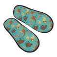 thumbnail image 1 of KLL Cute Animals Slippers for Women Men House Slip on Indoor Outdoor Bedroom Furry Fleece Lined Ladies Comfy Anti-Skid Rubber Hard Sole-Large, 1 of 8