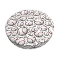 thumbnail image 1 of KLL Cute Baseball Round Bar Chair Cushion Cover 12 inch ,Bar Stool Protector with Elastic, Soft Washable, 1 of 6
