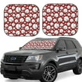 thumbnail image 1 of KLL Cute Baseball Windshield Sun Shade 2-Piece Foldable Car Front Window Sunshade for Most Sedans SUV Truck- Large, 1 of 5