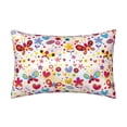 thumbnail image 1 of KLL Cute Butterfly Flowers Pattern Silk Pillowcase for Hair and Skin Standard Size 20"X 30" Soft Breathable Pillow Covers for Sleeping, 1 of 6