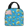 thumbnail image 1 of KLL Cute Car Cartoon Print Insulated Lunch Bag Women, Reusable Cute Tote Lunch Box for Adult & Men, Leakproof Cooler Lunch Bags for Work Office Travel Picnic, 1 of 5