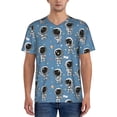 thumbnail image 1 of KLL Cute Cartoon Astronaut for Men's Baseball Shirts,Short Sleeve Casual Shirts Button Down Shirt for Men Beach Summer Wedding Shirt-X-Large, 1 of 7