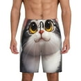 thumbnail image 1 of KLL Cute Cartoon Kitten for Men's 1-Pack Shorts,Sleep Pajama Shorts for Men Soft Pj Shorts Men's Pajama Bottoms Sleepwear -Medium, 1 of 7
