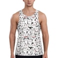 thumbnail image 1 of KLL Cute Cat Print Men's Muscle Gym Workout Stringer Tank Tops Bodybuilding Fitness T-Shirts Tank Tops Men-XX-Large, 1 of 7