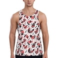 thumbnail image 1 of KLL Cute Chickens Print Men's Muscle Gym Workout Stringer Tank Tops Bodybuilding Fitness T-Shirts Tank Tops Men-XX-Large, 1 of 7