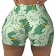 thumbnail image 1 of KLL Cute Dinosaurs in Space Pattern Workout Shorts for Women Scrunch Short Gym Yoga Running Sport Active Exercise Fitness Shorts, 1 of 8