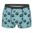 thumbnail image 1 of KLL Cute Dog Footprints Men's Cotton Boxer Briefs Underwear-Large, 1 of 8