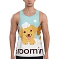 thumbnail image 1 of KLL Cute Dog In Bathtub1 Print Men's Muscle Gym Workout Stringer Tank Tops Bodybuilding Fitness T-Shirts Tank Tops Men-3X-Large, 1 of 7