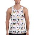 thumbnail image 1 of KLL Cute Dog Print Men's Muscle Gym Workout Stringer Tank Tops Bodybuilding Fitness T-Shirts Tank Tops Men-X-Large, 1 of 7