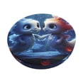 thumbnail image 1 of KLL Cute Fish Flower Couple Round Bar Chair Cushion Cover 12 inch ,Bar Stool Protector with Elastic, Soft Washable, 1 of 6