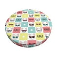 thumbnail image 1 of KLL Cute French Bulldog Round Bar Chair Cushion Cover 13 inch ,Bar Stool Protector with Elastic, Soft Washable, 1 of 6