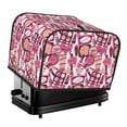 thumbnail image 1 of KLL Cute Girl Print 4 Slice Toaster Dust Covers Kitchen Small Appliance Cover with 2 Pockets,Can hold Jam Spreader Knife & Toaster Tongs (12.4 x 10.6 x 8.2), 1 of 1