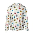 thumbnail image 1 of KLL Cute Ladybugs Print Men's Women’s UPF 50+ Sun Protection Outdoor Hoodie Jacket Long Sleeve Fishing Hiking Performance Shirt- X-Large, 1 of 5