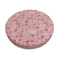 thumbnail image 1 of KLL Cute Love Round Bar Chair Cushion Cover 13 inch ,Bar Stool Protector with Elastic, Soft Washable, 1 of 6