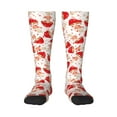thumbnail image 1 of KLL Cute Mushroom Print Cool Socks Men's Women's Crew Socks Funny Crazy Novelty Stockings, 1 of 6