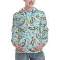 thumbnail image 1 of KLL Cute Otters for Womens Pullover Hoodie with Pocket Hooded Long Sleeve Shirts Sweatshirt for Women-Small, 1 of 7