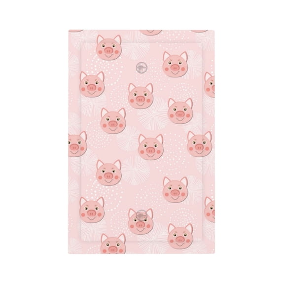 KLL Cute Pig Face Pattern Electrical Outlet Covers, 3" x 5" 1 Pack Electric Receptacle Plug Covers for Decorator Receptacle Outlet & Switch-Style V