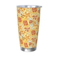 thumbnail image 1 of KLL Cute Pizza In Various Print 40oz Stainless Steel Insulated Car Cup with Spillproof Lid - Keep Your Drink Hot or Cold on the Go-Without Straw, 1 of 8