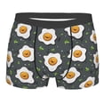 thumbnail image 1 of KLL Cute Poached Eggs Men's Cotton Boxer Briefs Underwear-Large, 1 of 8