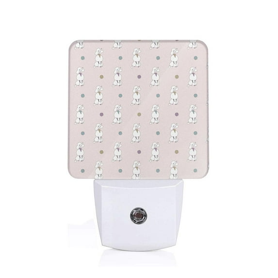 KLL Cute Poodle Dog for Night Lights,Auto Sensor Night Lamp Plug in Night Light with Dusk-to-Dawn Light Sensor LED Nightlightfor Adults & Kids Room/Bedroom/Hallway