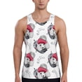 thumbnail image 1 of KLL Cute Poodle Dog Print Men's Muscle Gym Workout Stringer Tank Tops Bodybuilding Fitness T-Shirts Tank Tops Men-4X-Large, 1 of 7