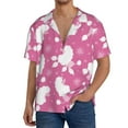 thumbnail image 1 of KLL Cute Poodle Dog Print Men's Shirt Short Sleeve Button Down Summer Cuba Beach Shirts- X-Large, 1 of 5