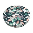 thumbnail image 1 of KLL Cute Poodle Dog Round Bar Chair Cushion Cover ,Bar Stool Protector with Elastic, Soft Washable, 1 of 6