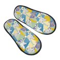 thumbnail image 1 of KLL Cute Poodle Dog Slippers for Women Men House Slip on Indoor Outdoor Bedroom Furry Fleece Lined Ladies Comfy Anti-Skid Rubber Hard Sole-Large, 1 of 8