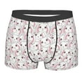 thumbnail image 1 of KLL Cute Rabbit Men's Cotton Boxer Briefs Underwear-Medium, 1 of 8