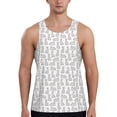 thumbnail image 1 of KLL Cute Rabbit Print Men's Muscle Gym Workout Stringer Tank Tops Bodybuilding Fitness T-Shirts Tank Tops Men-4X-Large, 1 of 7