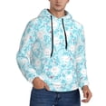 thumbnail image 1 of KLL Cute Rabbit Print Mens Hoodie Long Sleeve Casual Pullover Hooded Sweatshirt Fashion Drawstring Hoodies with Pocket-Medium, 1 of 6