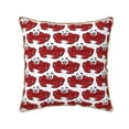 thumbnail image 1 of KLL Cute Red Crab Decorative Throw Pillow Covers Velvet Soft for Couch Sofa Bedroom Living Room Outdoor (No pillow core)- 20"x20", 1 of 5
