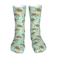 thumbnail image 1 of KLL Cute Sea Turtles Print Womens Crew Socks Athletic Middle Tube Long Socks Novelty Socks Gifts For Men, 1 of 7