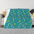 thumbnail image 1 of KLL Cute Shark Turtle Print Fleece Throw Blanket, Horizontal Fleece Bedding Cute Soft Blankets Comfy Fleece Flannel Plush Home Decor for Couch & Bed -60"x50", 1 of 9