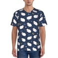 thumbnail image 1 of KLL Cute Sheep 1 for Men's Baseball Shirts,Short Sleeve Casual Shirts Button Down Shirt for Men Beach Summer Wedding Shirt-Large, 1 of 1