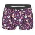 thumbnail image 1 of KLL Cute Squirrel Floral Men's Cotton Boxer Briefs Underwear-Small, 1 of 8