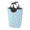 thumbnail image 1 of KLL Cute Teeth Laundry Hamper,Large Canvas Fabric Lightweight Storage Basket Toy Organizer Dirty Clothes Collapsible Waterproof, 1 of 6