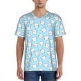 thumbnail image 1 of KLL Cute Teeth for Men's Baseball Shirts,Short Sleeve Casual Shirts Button Down Shirt for Men Beach Summer Wedding Shirt-3X-Large, 1 of 1
