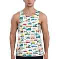 thumbnail image 1 of KLL Cute Transport Print Men's Muscle Gym Workout Stringer Tank Tops Bodybuilding Fitness T-Shirts Tank Tops Men-4X-Large, 1 of 7