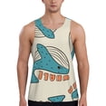 thumbnail image 1 of KLL Cute colorful whale Print Men's Muscle Gym Workout Stringer Tank Tops Bodybuilding Fitness T-Shirts Tank Tops Men-Large, 1 of 7