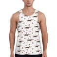 thumbnail image 1 of KLL Dachshund Dog Print Men's Muscle Gym Workout Stringer Tank Tops Bodybuilding Fitness T-Shirts Tank Tops Men-Medium, 1 of 7