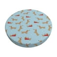 thumbnail image 1 of KLL Dachshund Dog Round Bar Chair Cushion Cover 12 inch ,Bar Stool Protector with Elastic, Soft Washable, 1 of 6