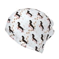 thumbnail image 1 of KLL Dachshund On A Skateboard Pirnt Wicking Running Beanie Head Wrap Cycling Bandana for Men Women, 1 of 8