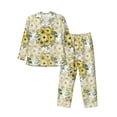 thumbnail image 1 of KLL Daisies And Wildflowers Sleepwear Mens Flannel Pajamas,Long Cotton Pj Set, 1 of 7