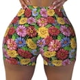 thumbnail image 1 of KLL Daisies Flowers Pattern Workout Shorts for Women Scrunch Short Gym Yoga Running Sport Active Exercise Fitness Shorts, 1 of 8