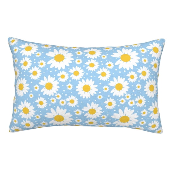 KLL Daisies Flowers Pillow Covers Envelope Closure,Super Soft and Cozy Fuzzy Fleece Pillow Case Cover (No pillow core)